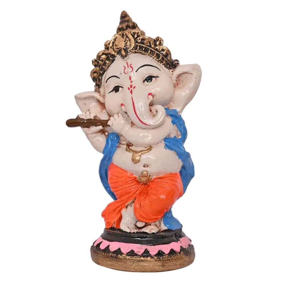 Dancing Lord Ganesha Idol – Colorful Ganpati Statue for Home Temple & Décor