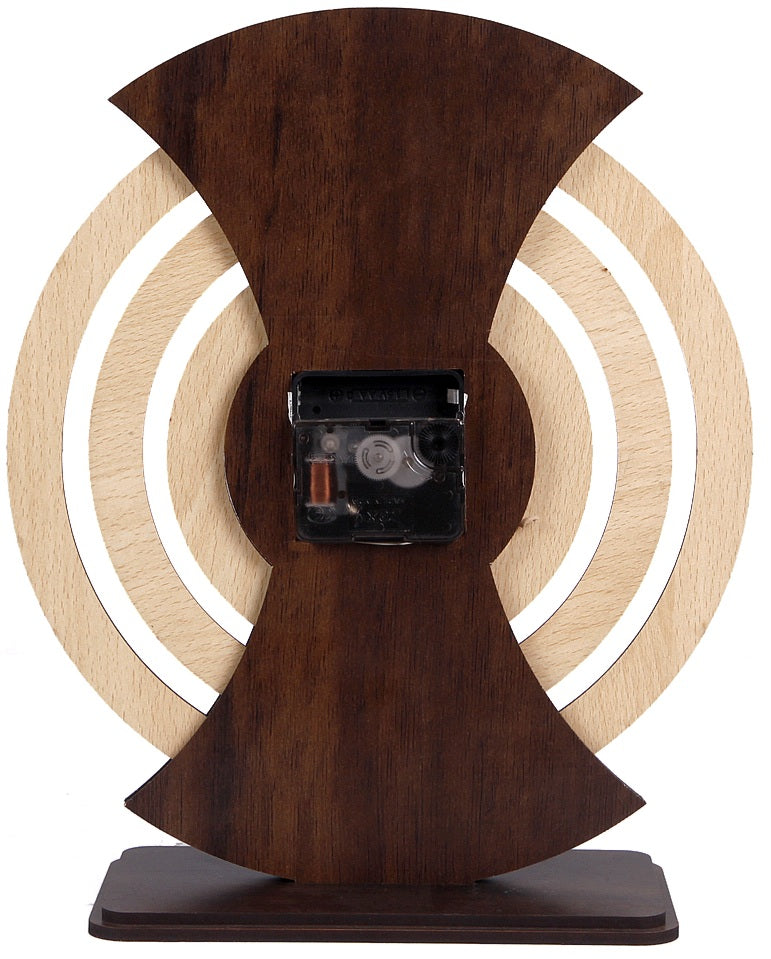 Wooden Calendar Clock – Retro Table Clock with Date, Month & Day Display for Home & Office