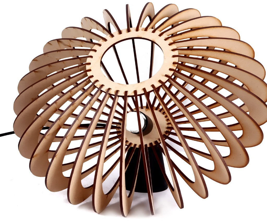 Modern Wooden Pendant Light for Living Room, Dining Room & Bedroom Ceiling Decoration
