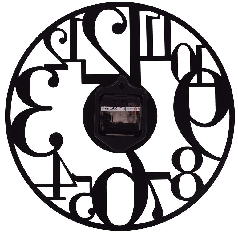 Metal Wall Clock – Stylish Black Decorative Wall Clock for Home, Living Room & Office Décor