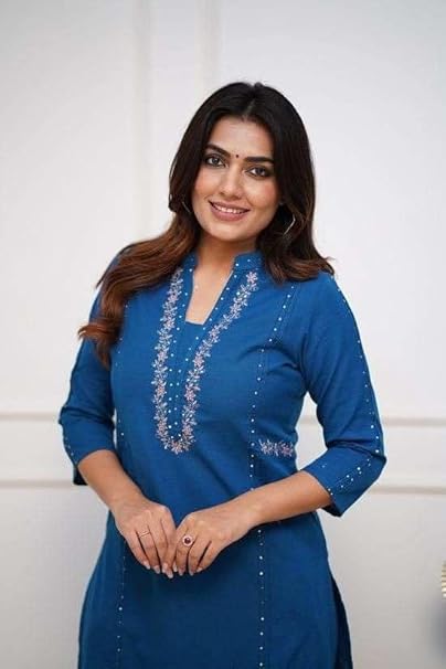 Women's Cotton Printed Straight Kurti with Pant Set