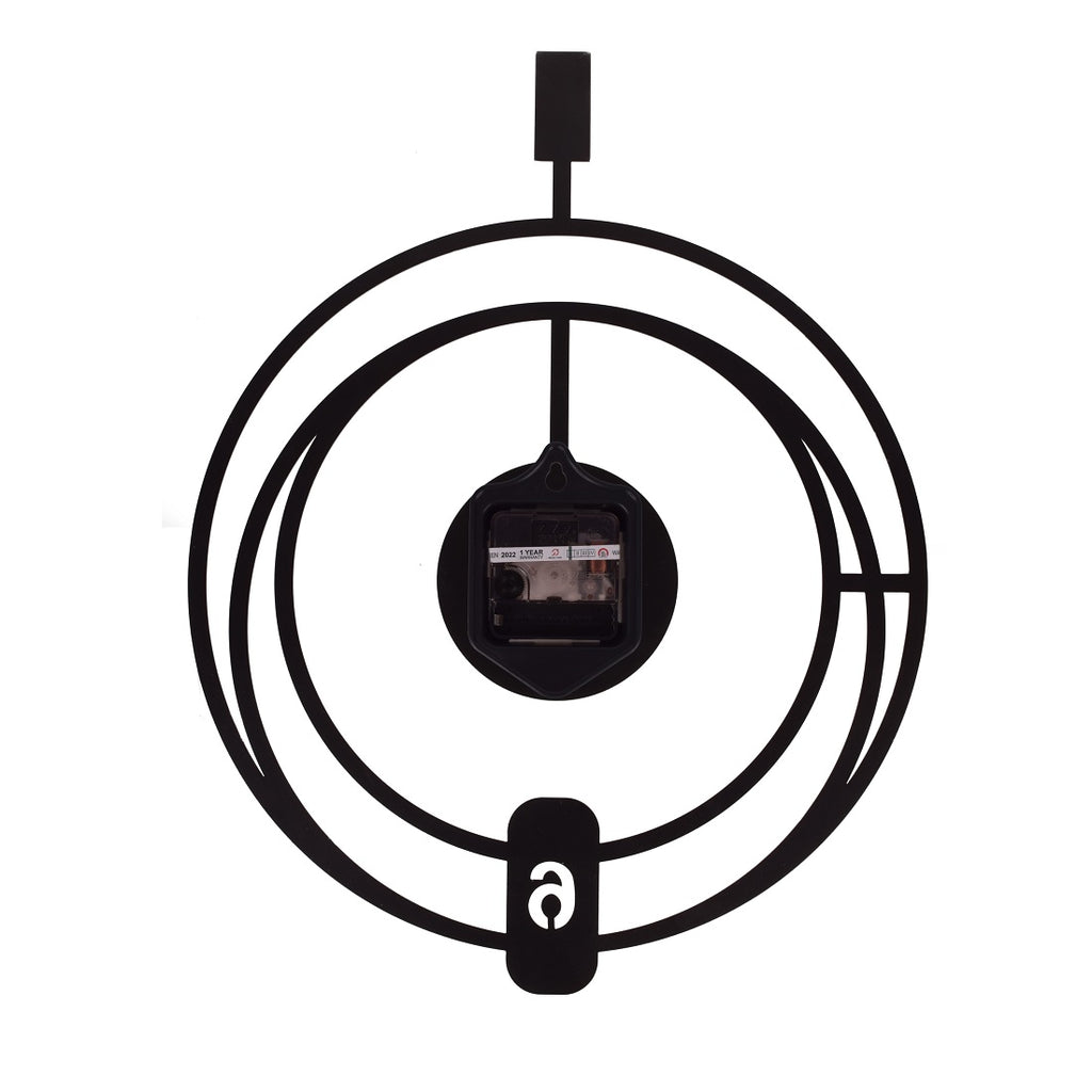 Modern Metal Wall Clock for Living Room | 38x50 cm Designer Wall Clock for Home & Office Decoration