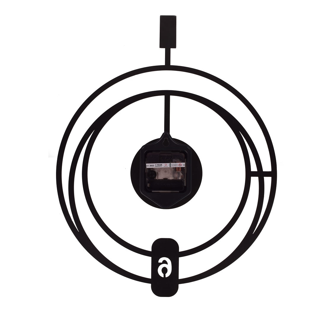Modern Metal Wall Clock for Living Room | 38x50 cm Designer Wall Clock for Home & Office Decoration