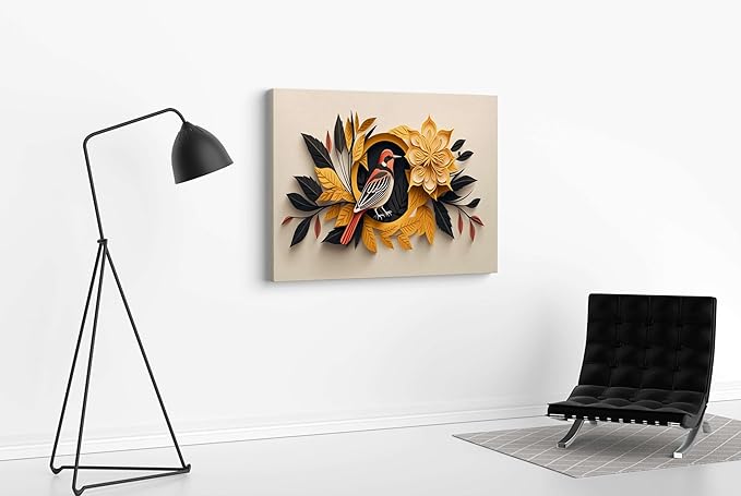 Vintage Meadow Wall Art – Reed Grass Canvas Painting for Living Room & Bedroom Décor