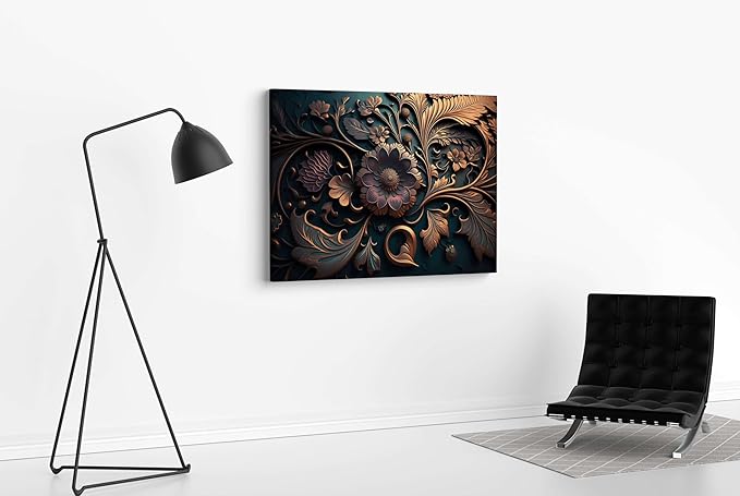 Flower Paintings For Wall Decoration With Frame Canvas Painting For Living Room bedroom Home Office & Hotels (22 inch x 16 inch CH-FLW-LDP8)