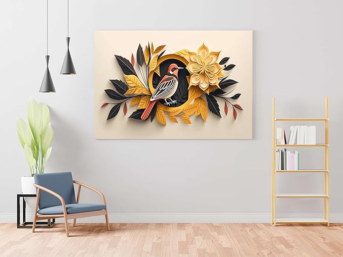Vintage Meadow Wall Art – Reed Grass Canvas Painting for Living Room & Bedroom Décor