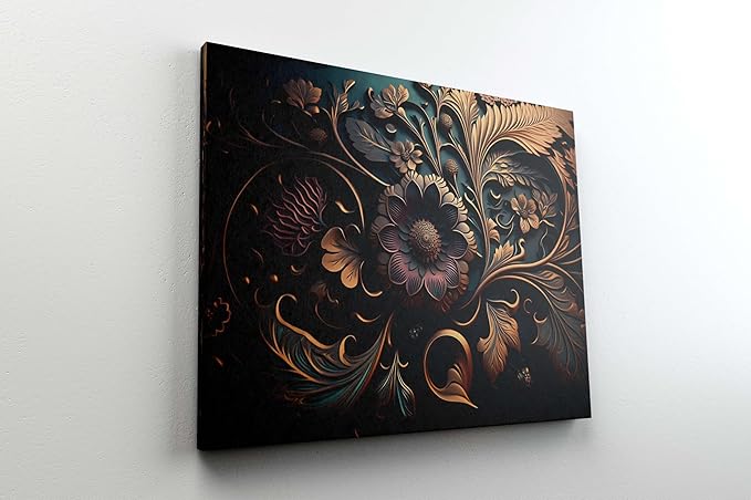 Flower Paintings For Wall Decoration With Frame Canvas Painting For Living Room bedroom Home Office & Hotels (22 inch x 16 inch CH-FLW-LDP8)