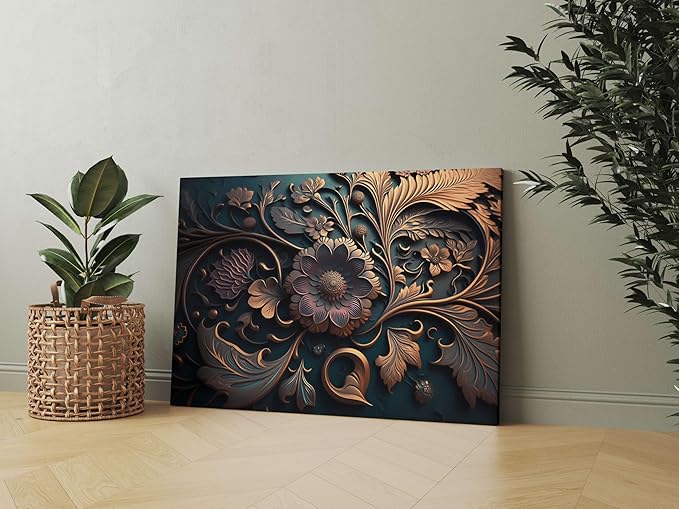 Flower Paintings For Wall Decoration With Frame Canvas Painting For Living Room bedroom Home Office & Hotels (22 inch x 16 inch CH-FLW-LDP8)