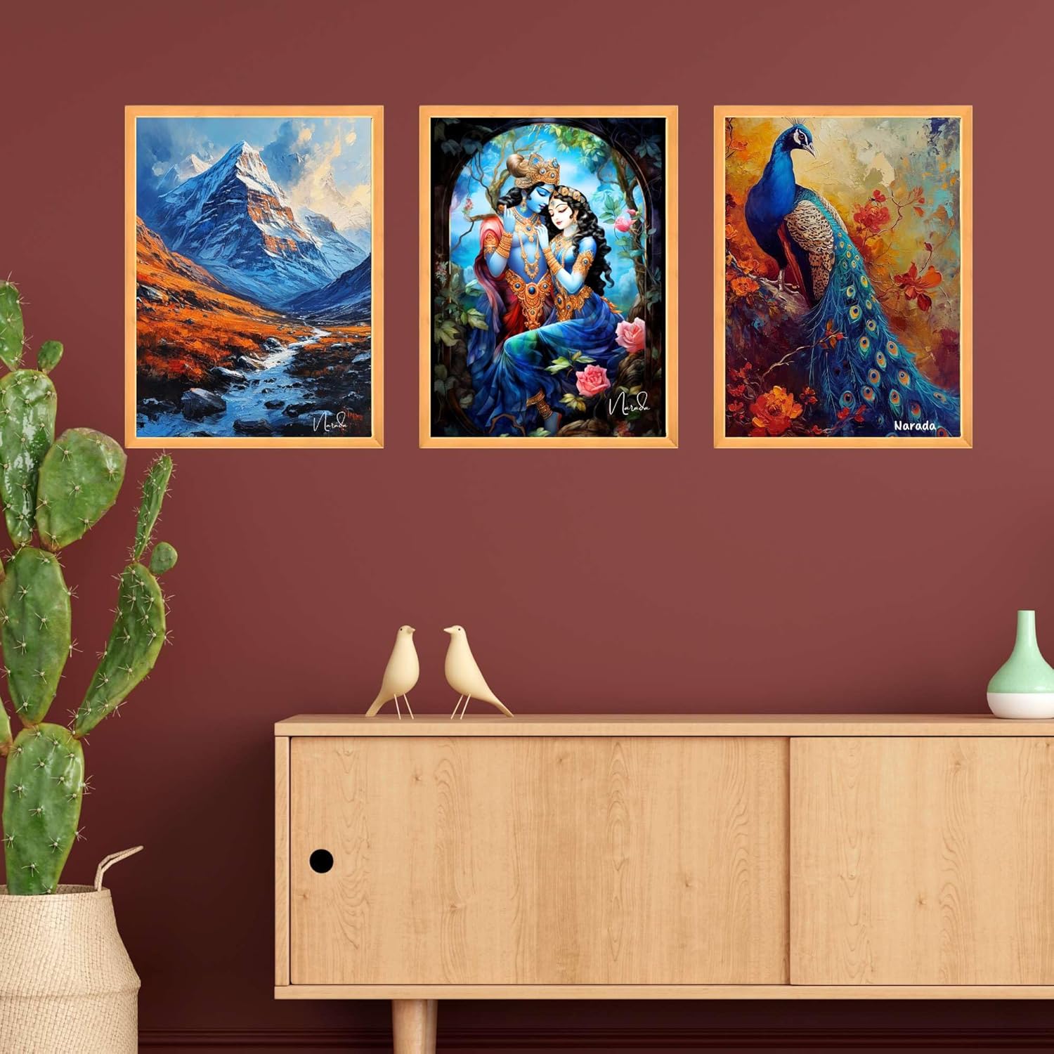 Set of Three Wall Paintings for Wall Dacoration Large Framed Wall Paintings for Living Room & Bedroom Wall Art for Home Decoration & Office Wall Décor (18x12 inch CH-WD3-1)