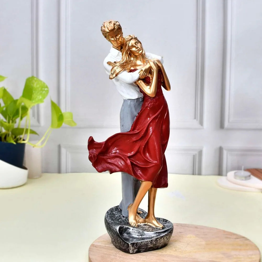Romantic Couple Dancing Statue – Modern Love Showpiece for Home Décor