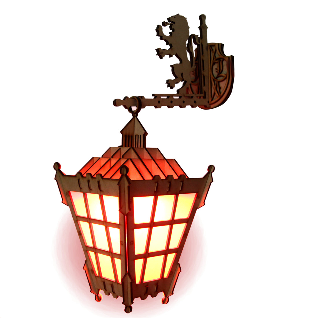 Wooden Wall Hanging Lantern Light for Home Decoration | Vintage Wall Lamp for Living Room, Bedroom, Garden & Outdoor