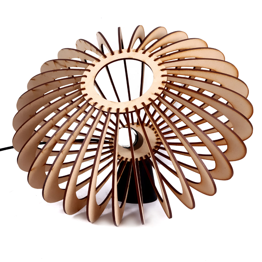Modern Wooden Pendant Light for Living Room, Dining Room & Bedroom Ceiling Decoration