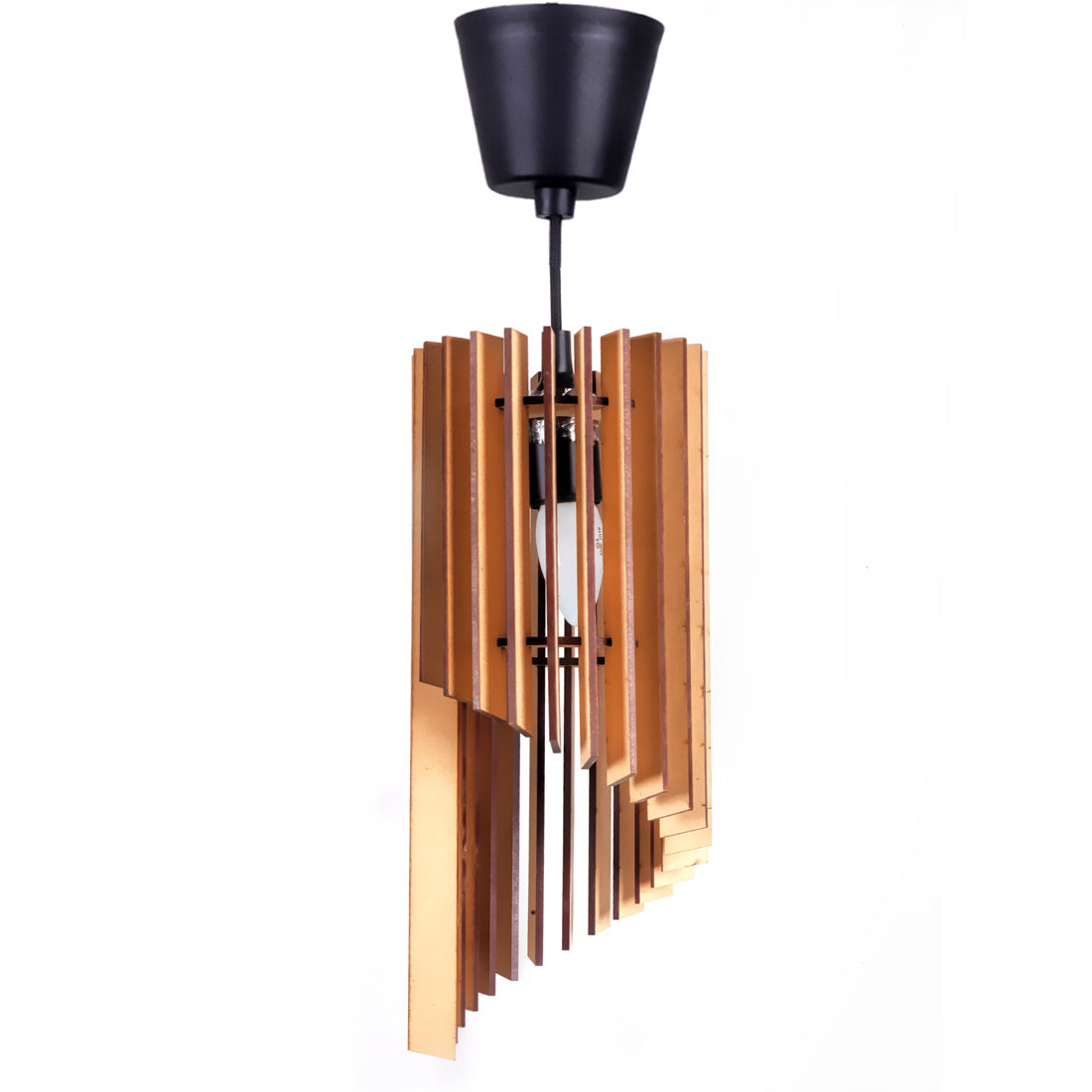 Wooden Hanging Pendant Light for Living Room, Dining Room & Bedroom | Modern Ceiling Lamp 37x16 cm