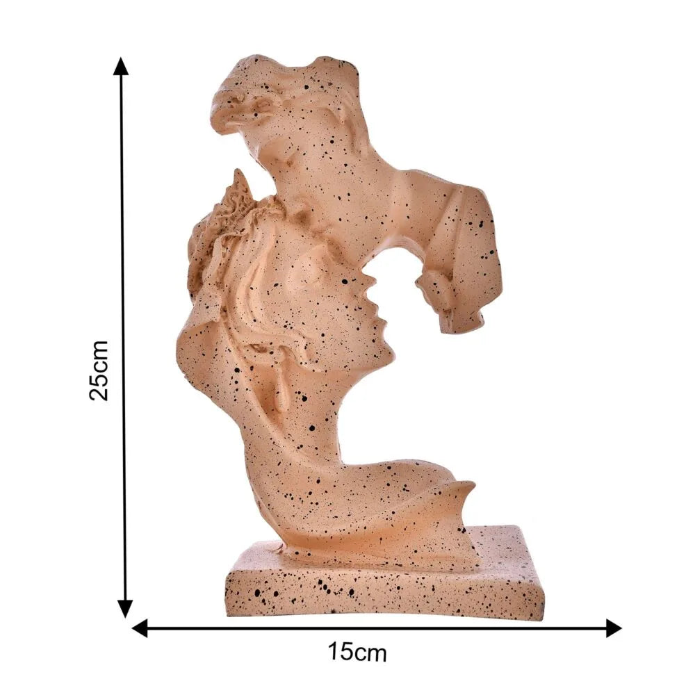 Modern Abstract Couple Face Sculpture – Romantic Home & Office Decor