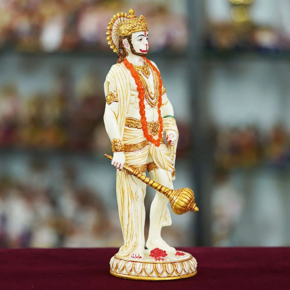 Lord Hanuman Idol – Bajrangbali Murti for Home Temple, Puja Mandir & Spiritual Décor