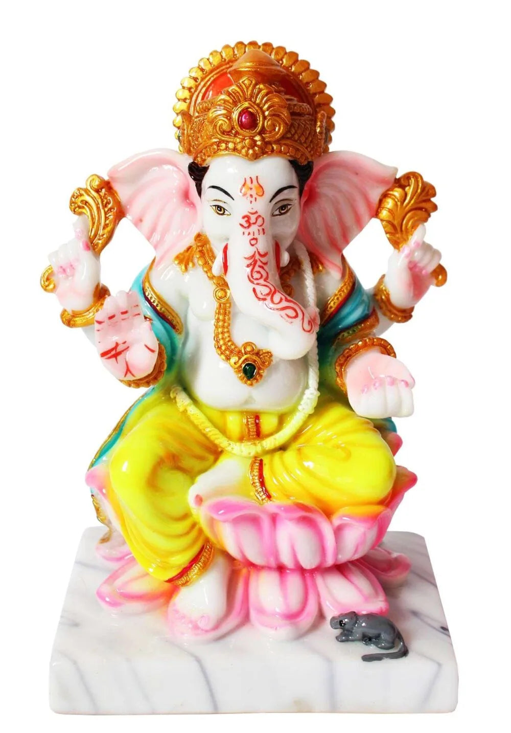 Lakshmi Ganesha Idol Set – 7 Inch Murti for Diwali Puja, Temple & Home Décor