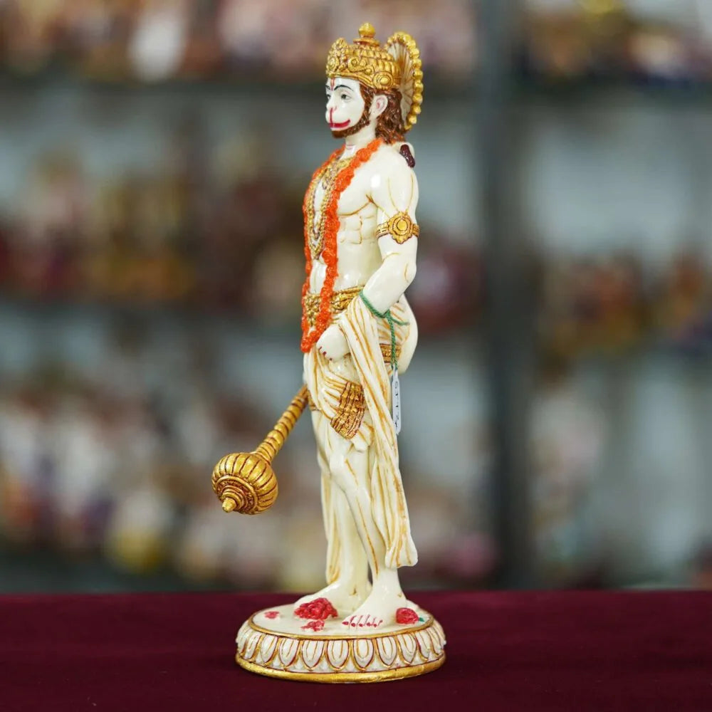 Lord Hanuman Idol – Bajrangbali Murti for Home Temple, Puja Mandir & Spiritual Décor
