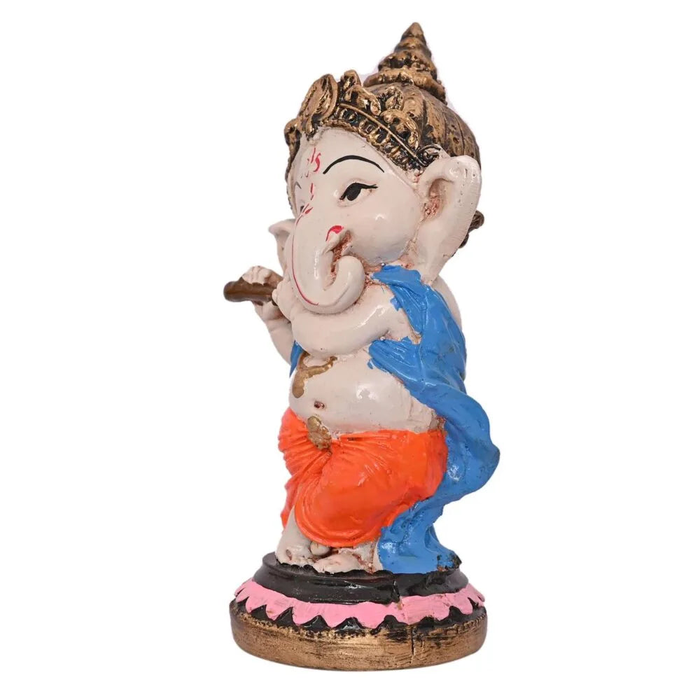 Dancing Lord Ganesha Idol – Colorful Ganpati Statue for Home Temple & Décor