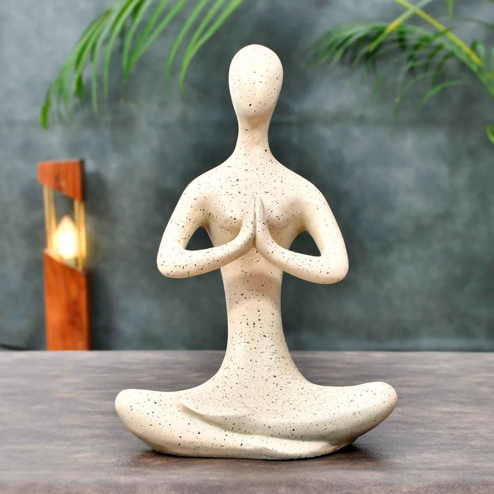 Yoga Lady Position Figurine for Table Corner Living Room and for Home Decor Showpiece Figurine