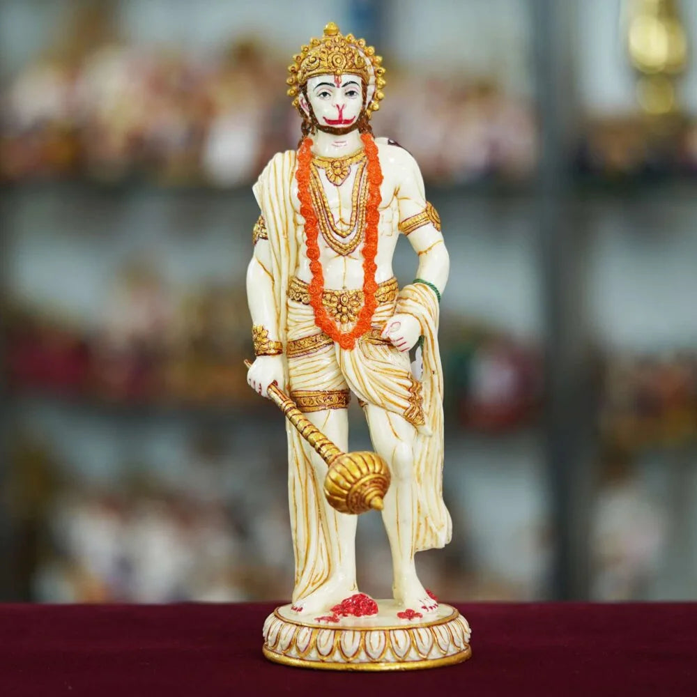 Lord Hanuman Idol – Bajrangbali Murti for Home Temple, Puja Mandir & Spiritual Décor