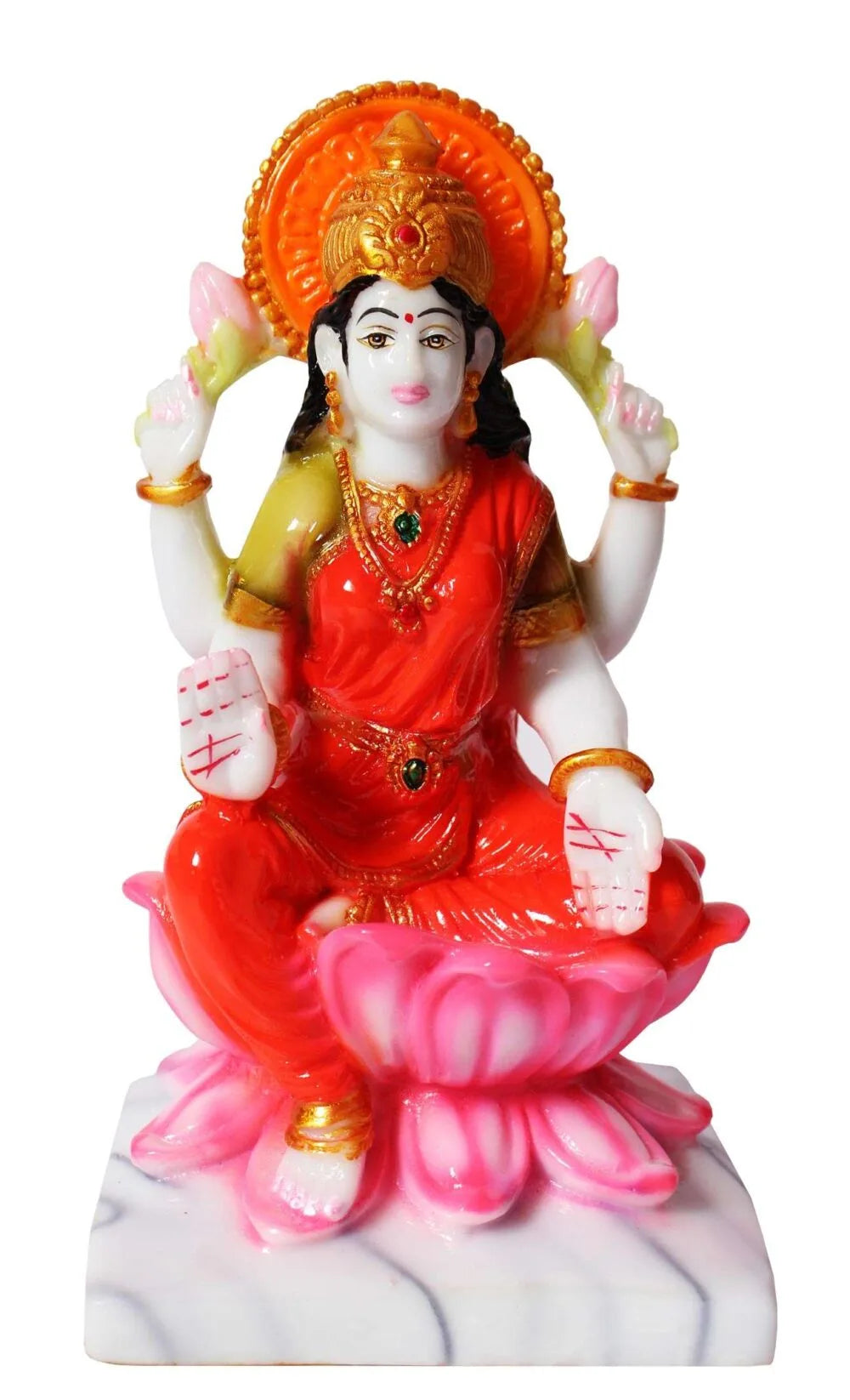 Lakshmi Ganesha Idol Set – 7 Inch Murti for Diwali Puja, Temple & Home Décor